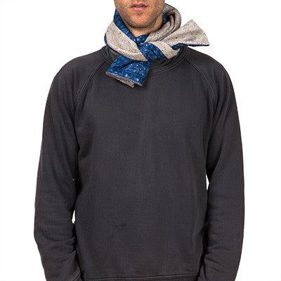 Japanese Bandana/Herringbone Reversible Scarf