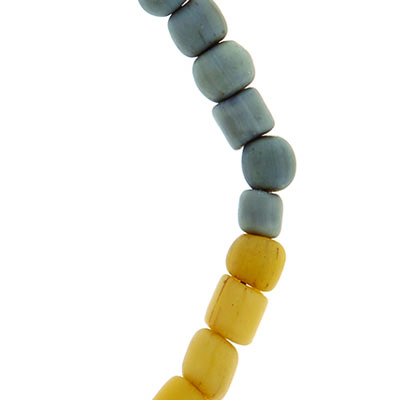 Beige/Grey Two Tone Bead Bracelet