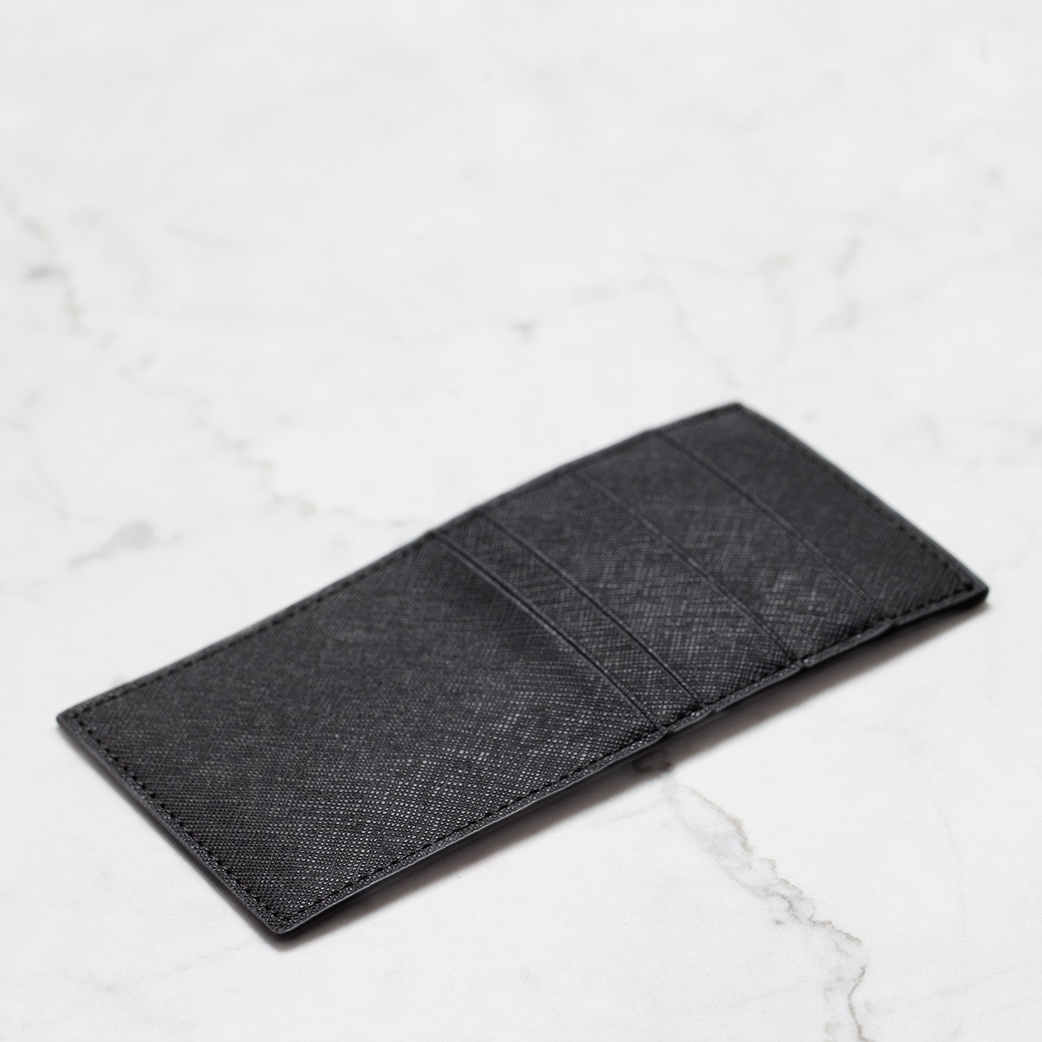 1927 Black Leather Breast Pocket Wallet