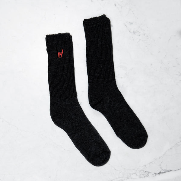 Black Alpaca Socks