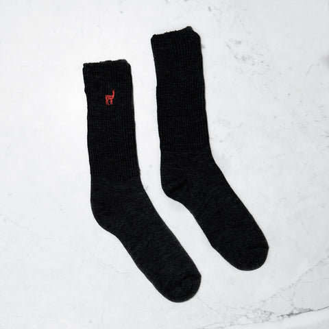 Black Alpaca Socks