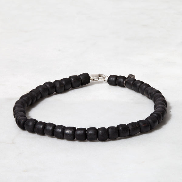 Black Bead Bracelet