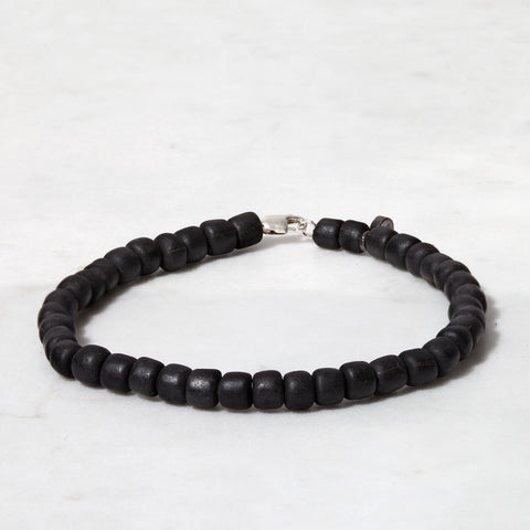 Black Bead Bracelet