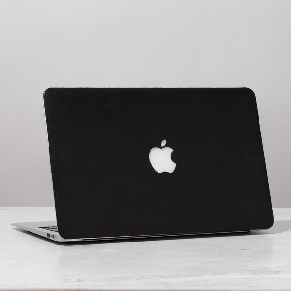 Macbook Pro Black Leather Cover