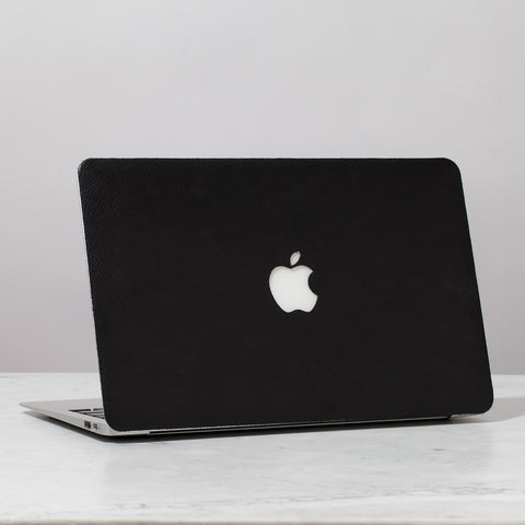 Macbook Pro Black Leather Cover