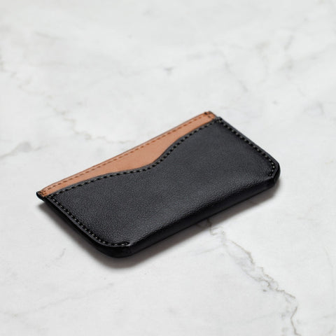 Black/BeigeTwo Tone Leather Wallet