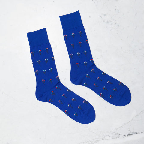 Japanese Crafted Blue Parachute Socks