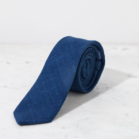 Indigo Blue Silk Tie