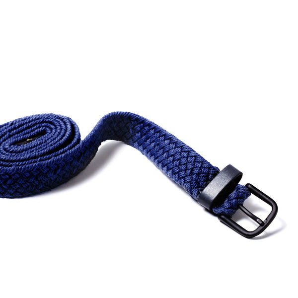Blue Two Tone Woven Cotton Belt
