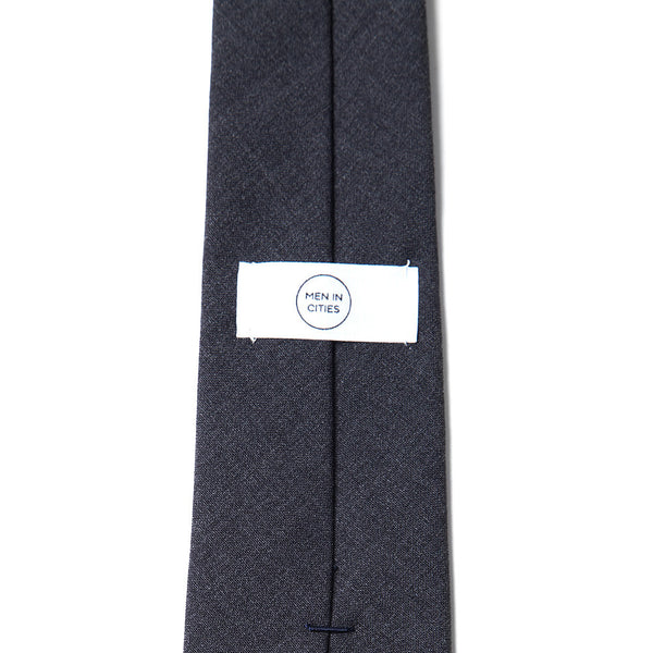 Dark Coal Grey Wool Tie