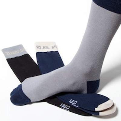 3 Pack Dates In Music Dress Socks