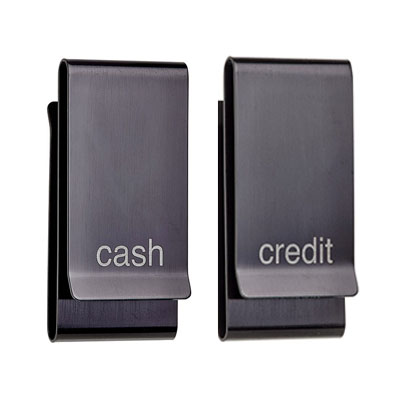 Double Sided Cash and Credit Money Clip in Spanish