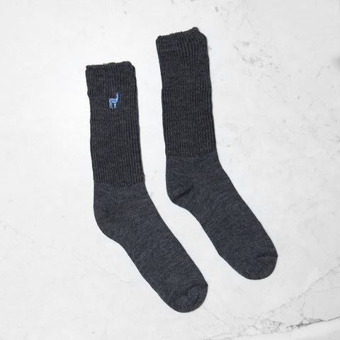 Grey Alpaca Socks