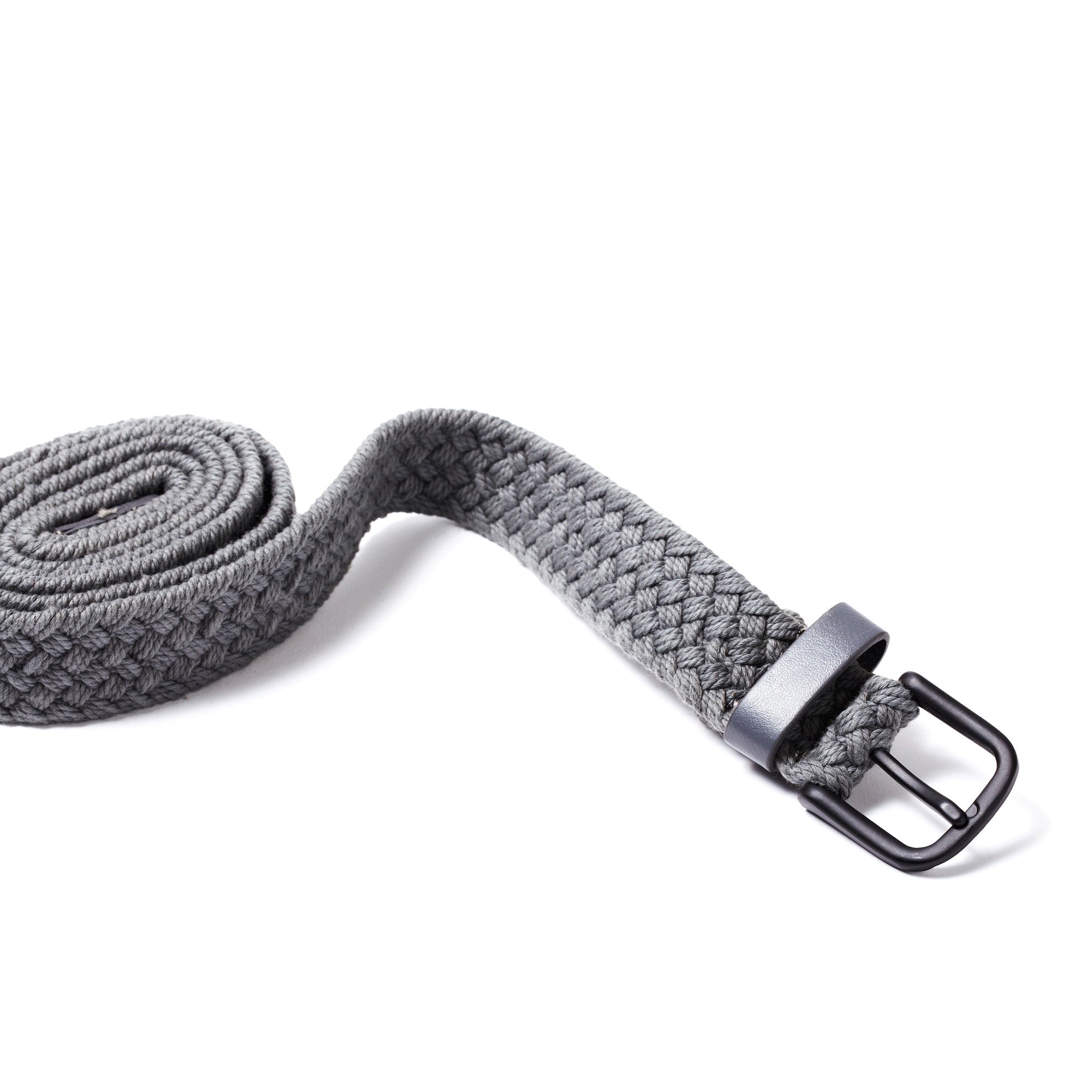 Grey Two Tone Woven Cotton Belt Belts Men In