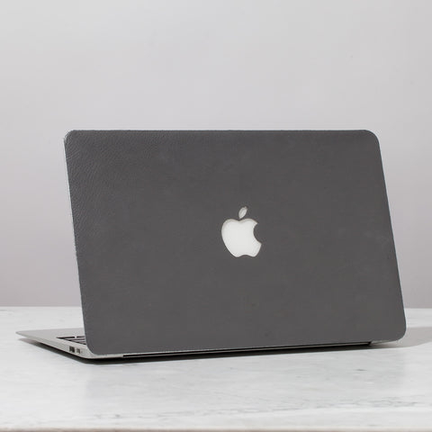 Macbook Pro Grey Leather Cover