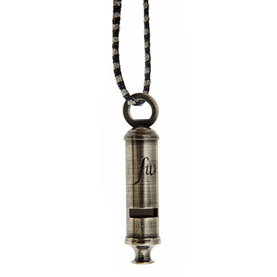 Gunmetal FW Necklace with Grey/Black Japanese Cord