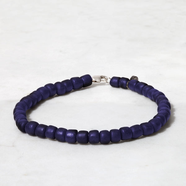 Navy Bead Bracelet