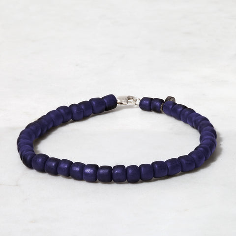 Navy Bead Bracelet