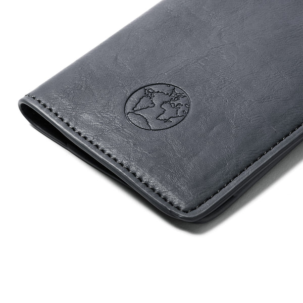Grey Global Nomad Passport Holder with Chain