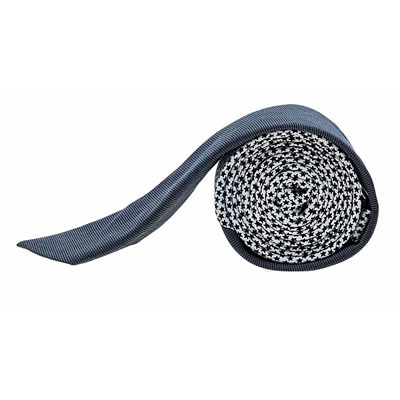 Solid Cotton Tie Meets Printed Silk