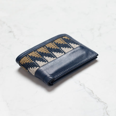 Blue Peruvian Leather Wallet