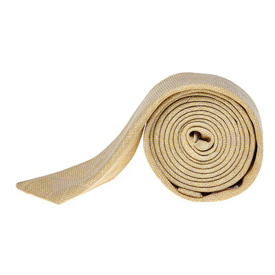 Raw Silk Yellow Slim Tie