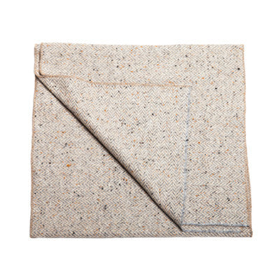 Beige Herringbone Scarf