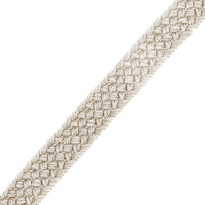 Beige Two Tone Woven Cotton Belt