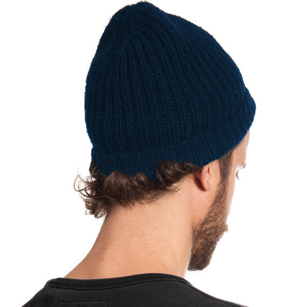 Blue Cashmere Blend Beanie