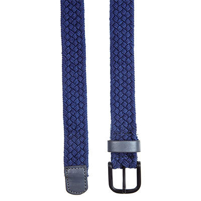 Blue Two Tone Woven Cotton Belt