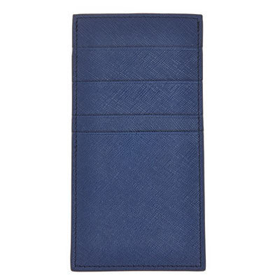 1927 Navy Leather Breast Pocket Wallet