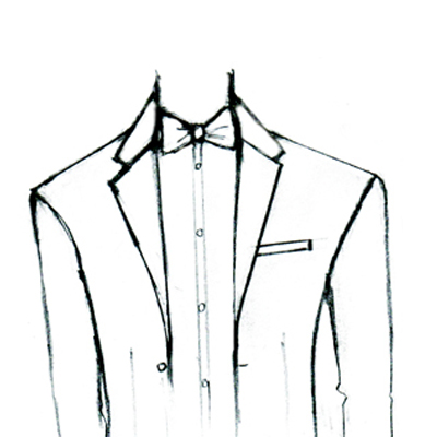 Patterned Silk Bow Tie