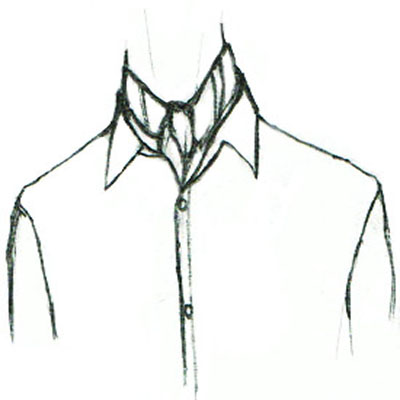 Burgundy French Cravat