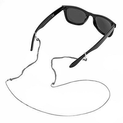 Sterling Silver Eyeglasses Holder with Grey Cord