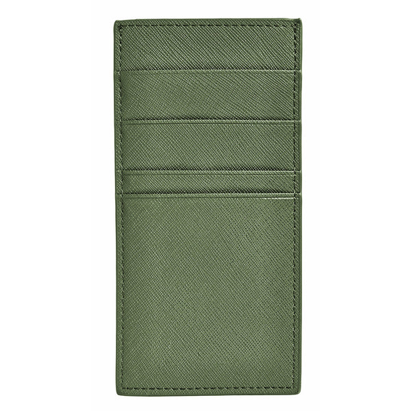 1927 Army Green Leather Breast Pocket Wallet