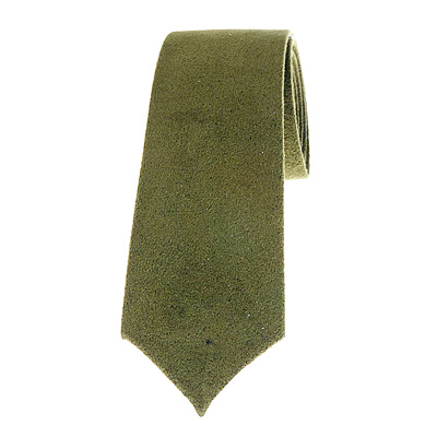 Moss Green Suede Tie