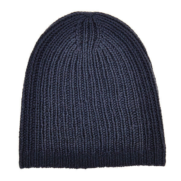 Darker Grey Cashmere Blend Beanie
