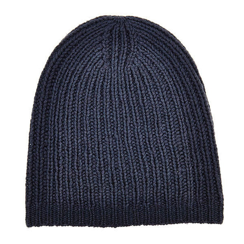 Darker Grey Cashmere Blend Beanie