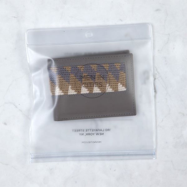 Grey Peruvian Leather Wallet