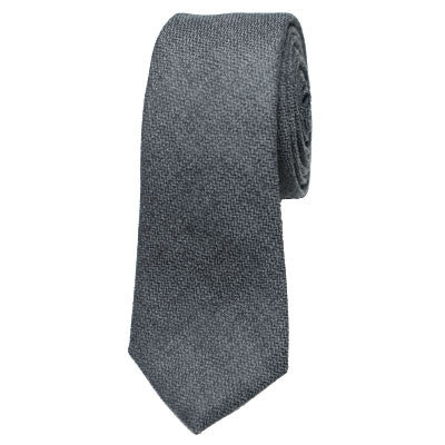 Grey Herringbone Tie
