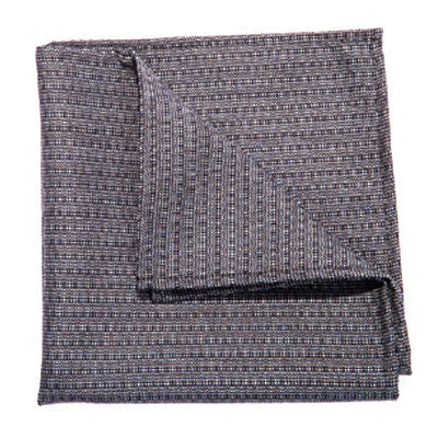Grey Wool Pocket Square