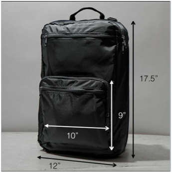 Black Global Nomad Convertible Backpack