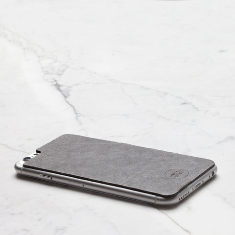 Grey iPhone 6+ Leather Back