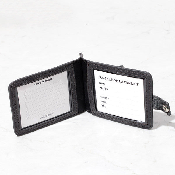 Grey Luggage Tag