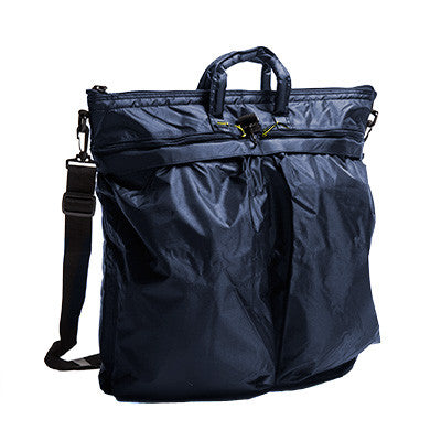 Blue MIC Nomad Travel Bag with Yellow Striped Zippers