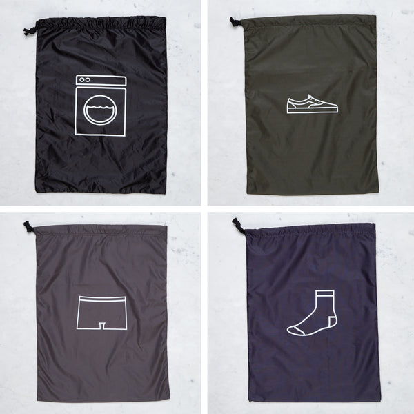 Men In Cities Travel Pack Bags (Set of 4)