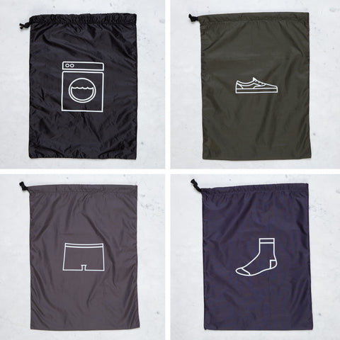 Men In Cities Travel Pack Bags (Set of 4)