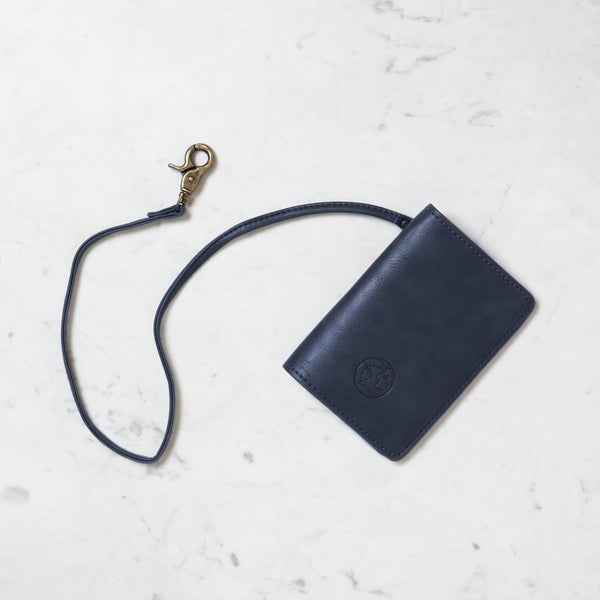 Global Nomad Navy Passport Holder with Chain