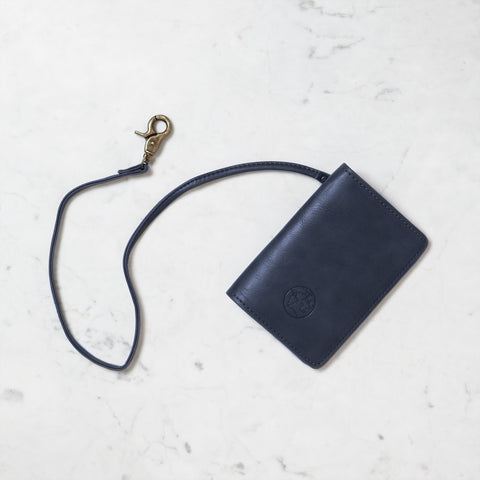 Global Nomad Navy Passport Holder with Chain
