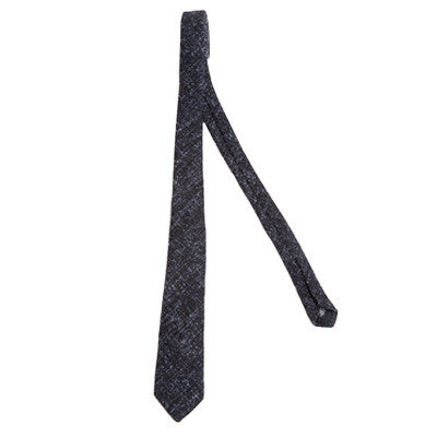 Black Speckled Wool Tie